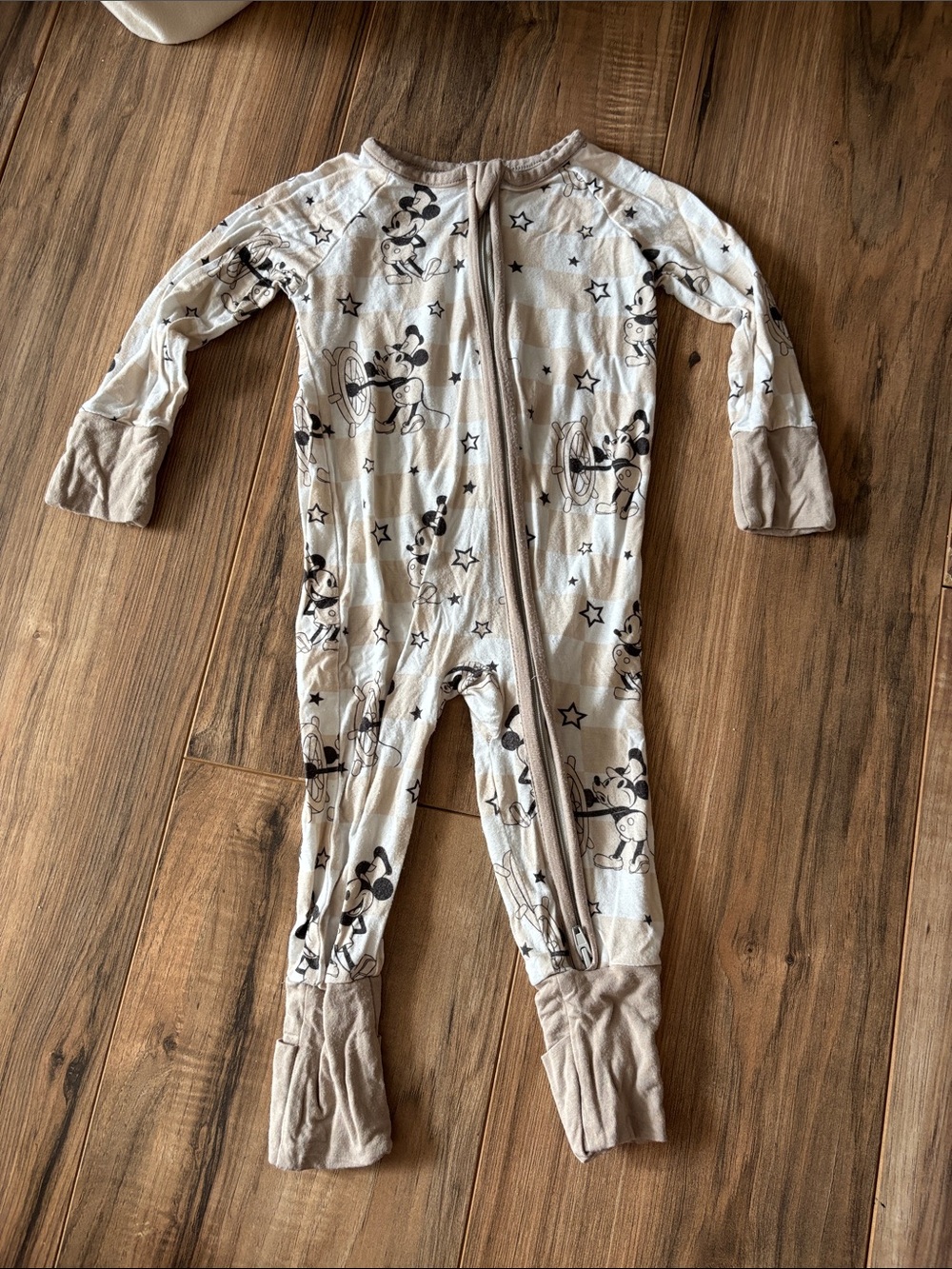 Mickey Mouse Bamboo Footie One-Piece Size 3-6M